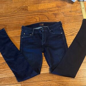 MOTHER Dark Indigo Skinny Jeans